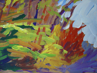 Original art for sale at UGallery.com | Eastern Stream by Robert Hofherr | $875 | acrylic painting | 29.3' h x 27' w | photo 2