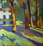 Original art for sale at UGallery.com | Sylvan Scene by Robert Hofherr | $875 | acrylic painting | 22' h x 28' w | thumbnail 3