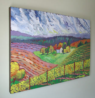 Original art for sale at UGallery.com | Vineyard by Robert Hofherr | $1,100 | acrylic painting | 24' h x 36' w | photo 3