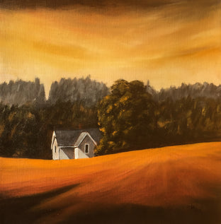 Original art for sale at UGallery.com | House on Parson Road IV by Mandy Main | $425 | oil painting | 12' h x 12' w | photo 1