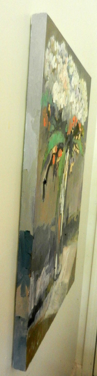 Original art for sale at UGallery.com | Hydrangeas by Mary Pratt | $1,850 | oil painting | 36' h x 24' w | photo 2