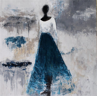 Original art for sale at UGallery.com | Who Are These Angels LXXI by Naoko Paluszak | $3,600 | oil painting | 36' h x 36' w | photo 1