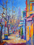Original art for sale at UGallery.com | Morning in Old Town (Alexandria, VA) by Suren Nersisyan | $1,000 | oil painting | 27' h x 20' w | thumbnail 1