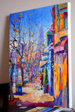 Original art for sale at UGallery.com | Morning in Old Town (Alexandria, VA) by Suren Nersisyan | $1,000 | oil painting | 27' h x 20' w | thumbnail 2
