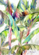 Original art for sale at UGallery.com | Banana Plants by Suren Nersisyan | $600 | watercolor painting | 30' h x 22' w | thumbnail 1