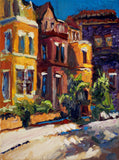 Original art for sale at UGallery.com | Day of Contrast (Street in Washington DC) by Suren Nersisyan | $350 | oil painting | 12' h x 9' w | thumbnail 1