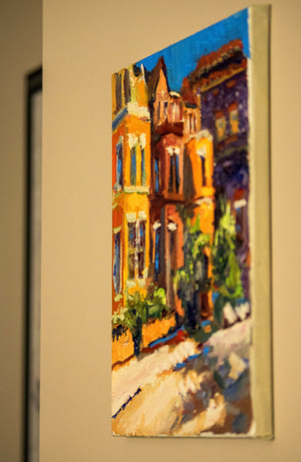 Day of Contrast (Street in Washington DC) by Suren Nersisyan |  Side View of Artwork 