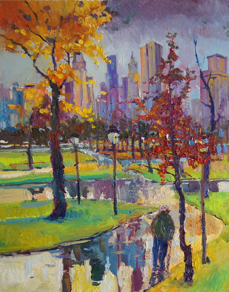 Rainy Day in New York, Central Park by Suren Nersisyan |  Artwork Main Image 