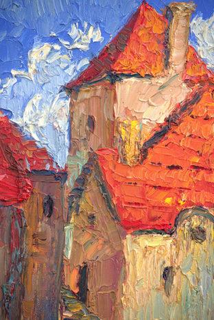 Corner in Prague, Red Roofs by Suren Nersisyan |  Context View of Artwork 