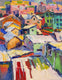 Original art for sale at UGallery.com | Forgotten Town (Vertical Composition) by Suren Nersisyan | $550 | oil painting | 14' h x 11' w | thumbnail 1
