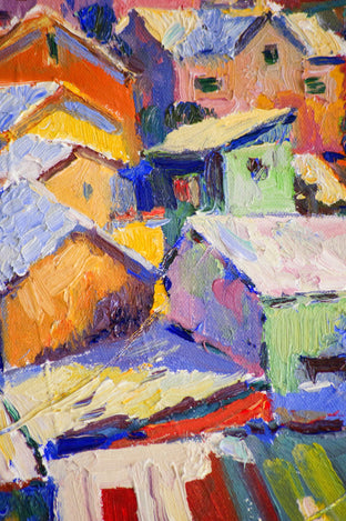 Forgotten Town (Vertical Composition) by Suren Nersisyan |   Closeup View of Artwork 