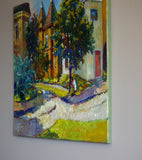 Original art for sale at UGallery.com | Summertime on Old Street (Washington, DC) by Suren Nersisyan | $1,100 | oil painting | 22' h x 28' w | thumbnail 2