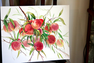 Peaches (Fruits on the Tree) by Suren Nersisyan |  Side View of Artwork 