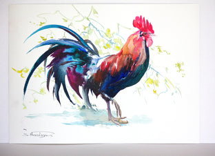 Rooster by Suren Nersisyan |  Side View of Artwork 