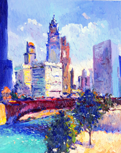 Chicago, Sunny Day (Wrigley Building) by Suren Nersisyan | Artwork Main Image