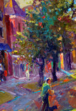 Original art for sale at UGallery.com | U Street (Washington DC) by Suren Nersisyan | $1,000 | oil painting | 26' h x 20' w | thumbnail 4