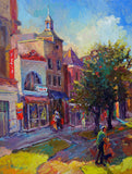 Original art for sale at UGallery.com | U Street (Washington DC) by Suren Nersisyan | $1,000 | oil painting | 26' h x 20' w | thumbnail 1