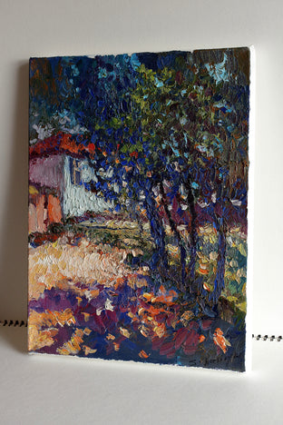 Blue Shades of Shadow (Landscape) by Suren Nersisyan |  Side View of Artwork 