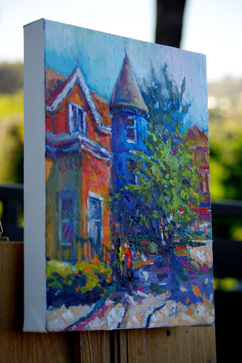 Blue Morning (Houses in Washington DC) by Suren Nersisyan |  Artwork Main Image 