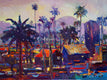 Original art for sale at UGallery.com | Twilight (Los Angeles) by Suren Nersisyan | $725 | oil painting | 18' h x 24' w | thumbnail 1