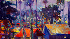 Original art for sale at UGallery.com | Twilight (Los Angeles) by Suren Nersisyan | $725 | oil painting | 18' h x 24' w | thumbnail 3