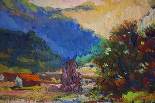 Evening in the Mountains (Blue Shadow) by Suren Nersisyan |   Closeup View of Artwork 
