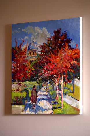 Original art for sale at UGallery.com | Sunny Day in Fall (Washignton, DC) by Suren Nersisyan | $1,000 | oil painting | 27' h x 23' w | photo 2
