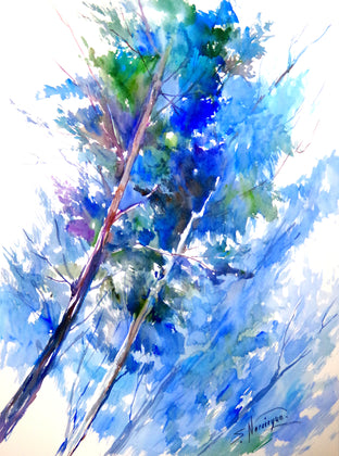 Blue Poplars in the Wind by Suren Nersisyan |  Artwork Main Image 