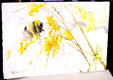 Original art for sale at UGallery.com | Bumblebee and Yellow Flowers by Suren Nersisyan | $375 | watercolor painting | 15' h x 22' w | thumbnail 2