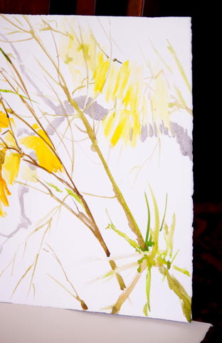 Bumblebee and Yellow Flowers by Suren Nersisyan |  Context View of Artwork 