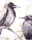 Original art for sale at UGallery.com | Two Crows by Suren Nersisyan | $420 | watercolor painting | 22' h x 19' w | thumbnail 3