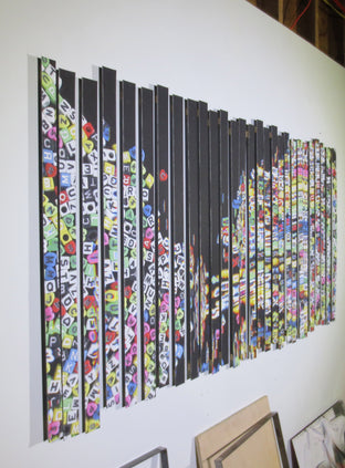Untitled (color frequency=variable of sound frequency II) by Jack R. Mesa |  Side View of Artwork 