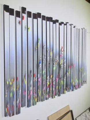 Original art for sale at UGallery.com | Untitled (color frequency=variable of sound frequency) by Jack R. Mesa | $4,025 | mixed media artwork | 38' h x 70' w | photo 2