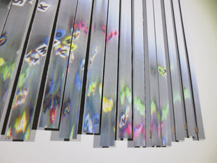 Original art for sale at UGallery.com | Untitled (color frequency=variable of sound frequency) by Jack R. Mesa | $4,025 | mixed media artwork | 38' h x 70' w | photo 4