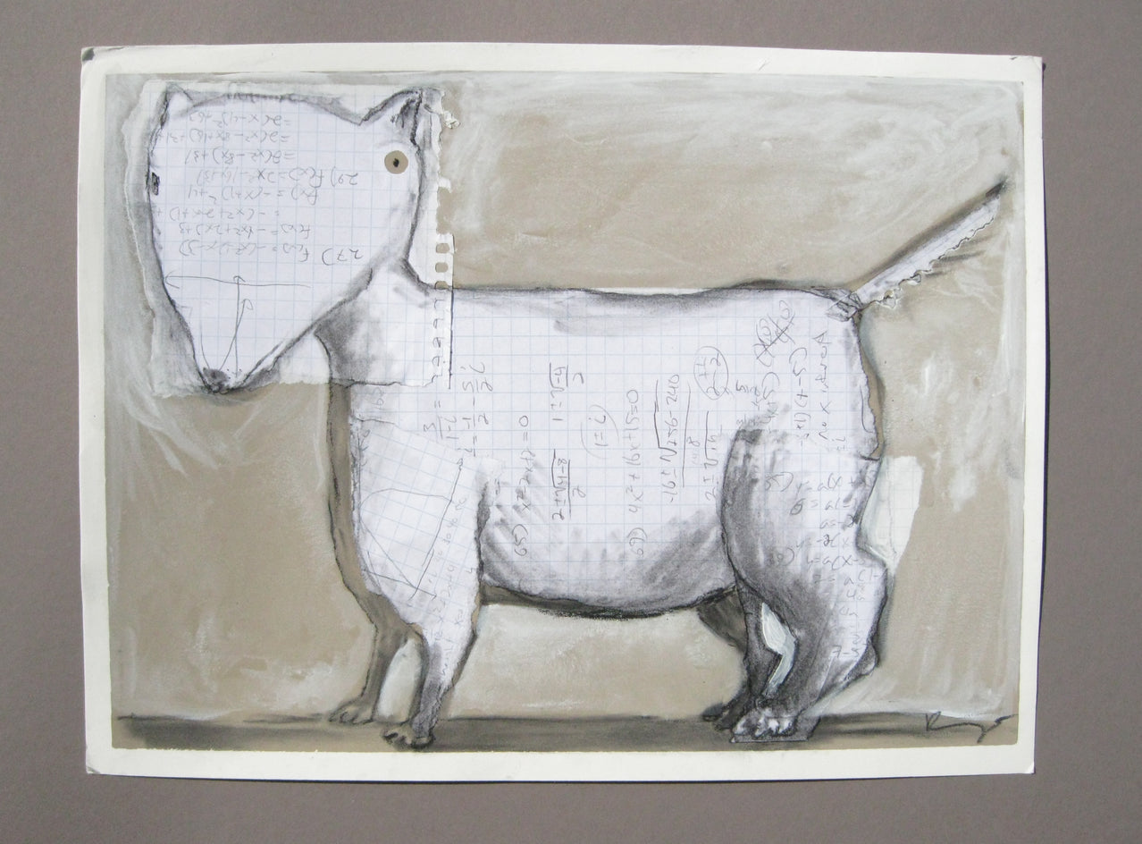 Math Terrier by Libby Ramage |  Context View of Artwork 