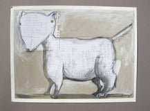 Original art for sale at UGallery.com | Math Terrier by Libby Ramage | $400 | mixed media artwork | 9' h x 12' w | thumbnail 2