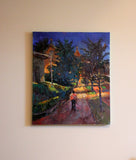 Original art for sale at UGallery.com | Night on the Street (Washington DC) by Suren Nersisyan | $875 | oil painting | 24' h x 20' w | thumbnail 3