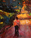 Original art for sale at UGallery.com | Night on the Street (Washington DC) by Suren Nersisyan | $875 | oil painting | 24' h x 20' w | thumbnail 4