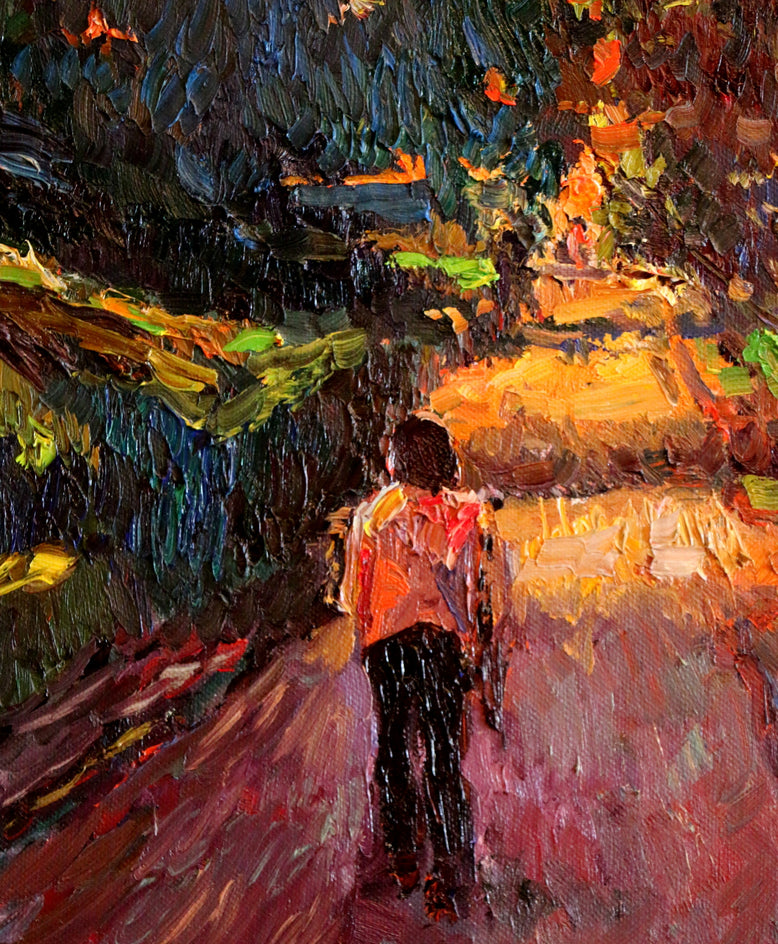 Night on the Street (Washington DC) by Suren Nersisyan |  Closeup View of Artwork 