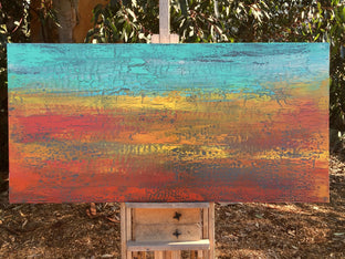 Original art for sale at UGallery.com | May Your Song Always be Sung by Alicia Dunn | $1,975 | mixed media artwork | 24' h x 48' w | photo 3