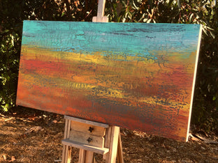 Original art for sale at UGallery.com | May Your Song Always be Sung by Alicia Dunn | $1,975 | mixed media artwork | 24' h x 48' w | photo 2