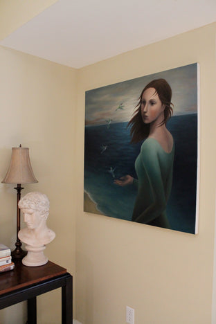 Original art for sale at UGallery.com | Departure by Naoko Paluszak | $5,775 | oil painting | 36' h x 36' w | photo 3