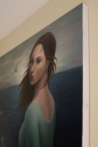 Original art for sale at UGallery.com | Departure by Naoko Paluszak | $5,775 | oil painting | 36' h x 36' w | photo 2