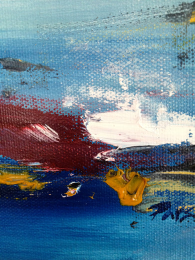 Winter Scene by Sarah Parsons |   Closeup View of Artwork 