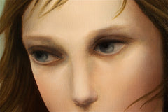 Original art for sale at UGallery.com | Misty by Naoko Paluszak | $850 | oil painting | 12' h x 12' w | thumbnail 3