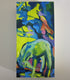 Original art for sale at UGallery.com | Horse Study / Influenced by Gauguin by Colette Wirz Nauke | $250 | acrylic painting | 12' h x 6' w | thumbnail 4