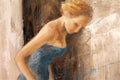 Original art for sale at UGallery.com | Blue Taffeta by Naoko Paluszak | $1,275 | oil painting | 20' h x 16' w | thumbnail 3