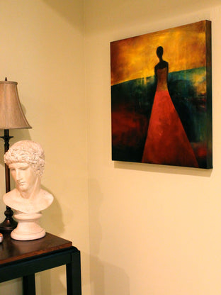 Who Are These Angels XLV by Naoko Paluszak |  Side View of Artwork 