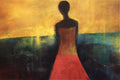 Original art for sale at UGallery.com | Who Are These Angels XLV by Naoko Paluszak | $1,600 | oil painting | 24' h x 24' w | thumbnail 4