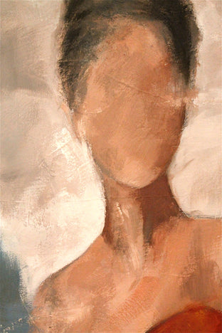 Original art for sale at UGallery.com | Red Dress by Naoko Paluszak | $1,275 | oil painting | 20' h x 16' w | photo 4